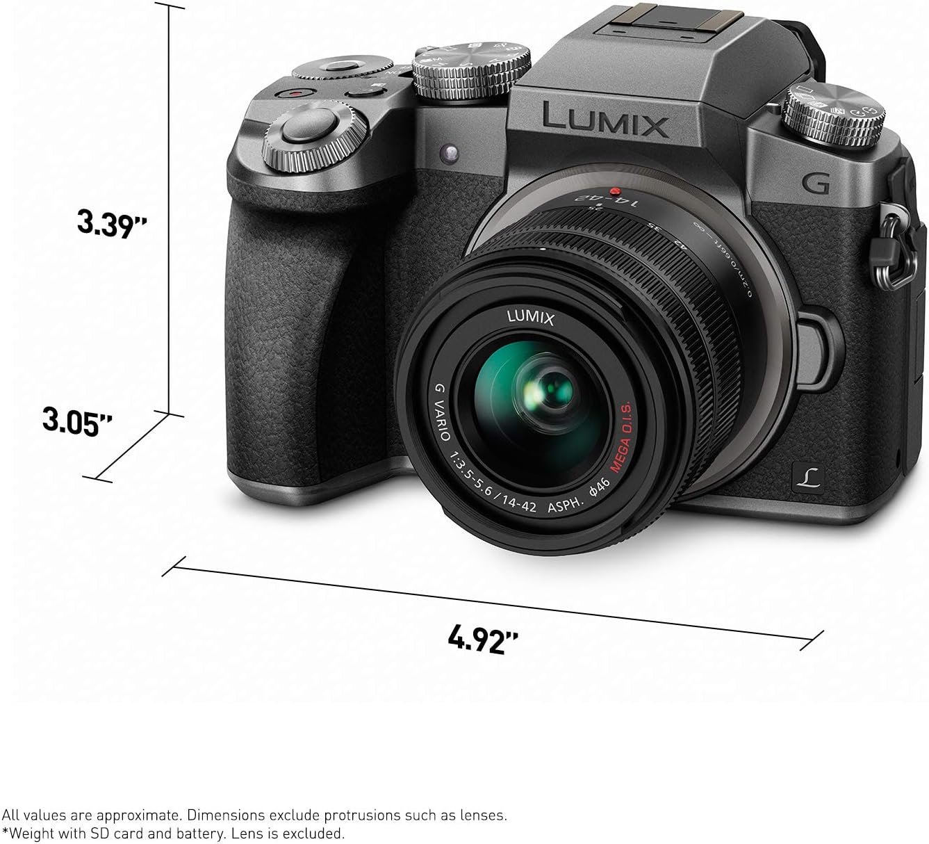 Panasonic LUMIX G7KS 4K Mirrorless Camera, 16 Megapixel Digital Camera, 14-42 mm Lens Kit, DMC-G7KS - Image 3